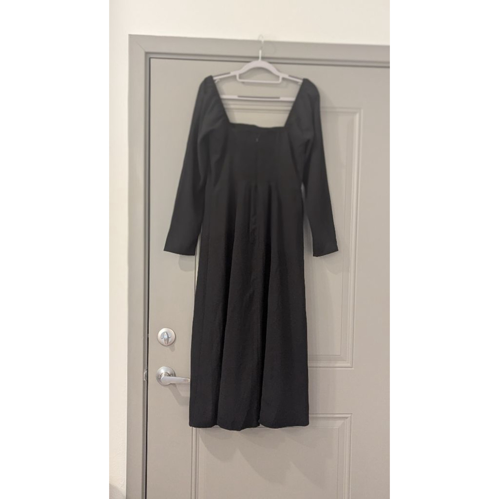 Women's Abercrombie & Fitch Black Long Sleeve Dress M - Picture 5 of 15